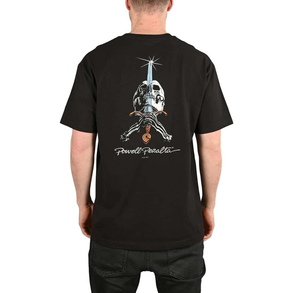 Powell Peralta Skull & Sword S/S T-Shirt - Black