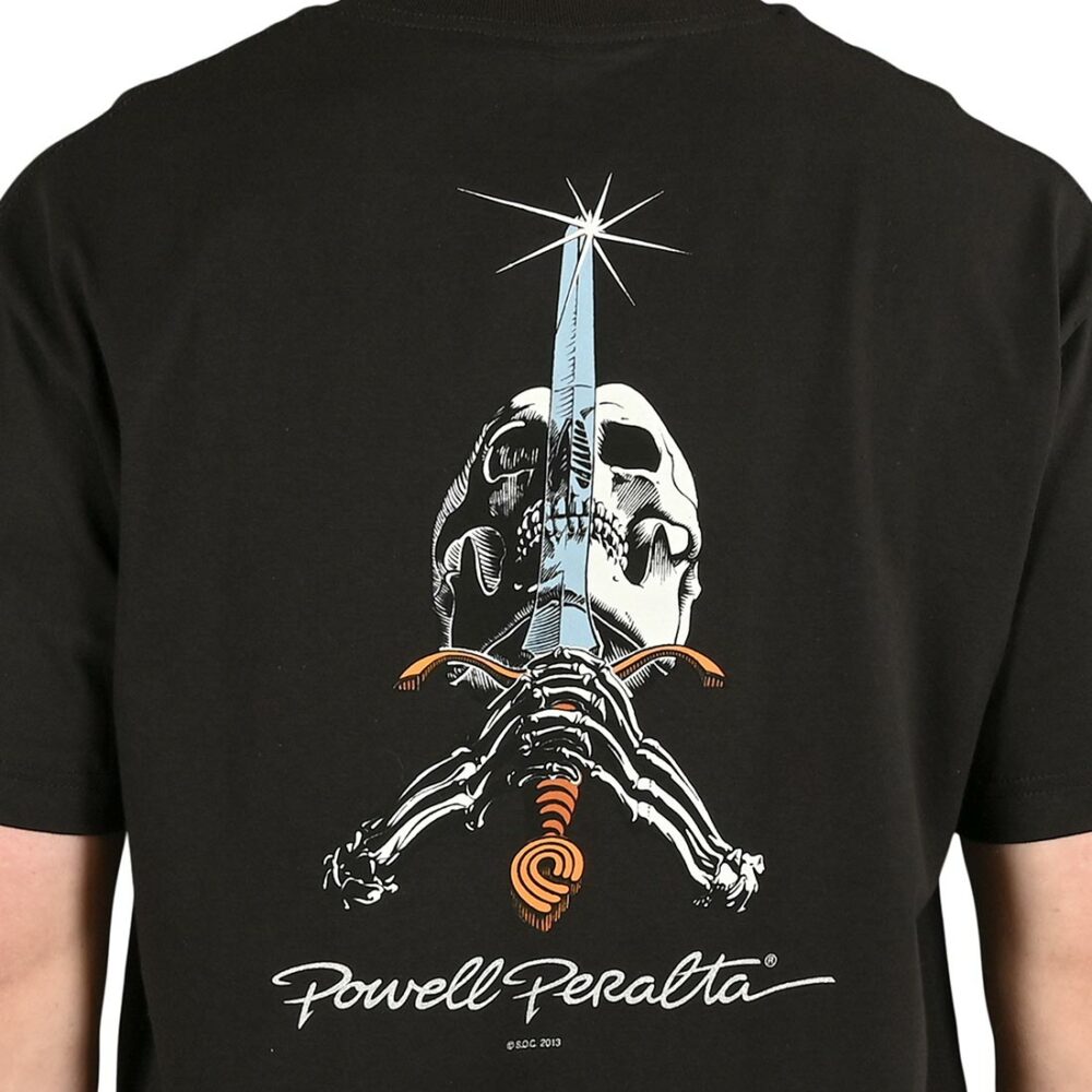 Powell Peralta Skull & Sword S/S T-Shirt - Black