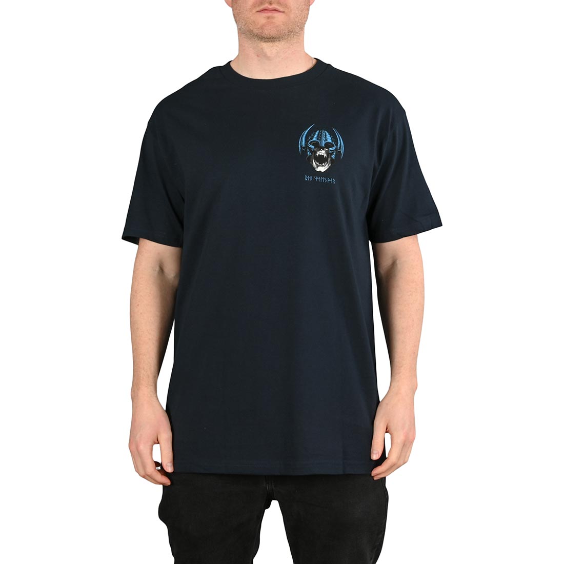 Powell Peralta Welinder Nordic Skull S/S T-Shirt - Navy - Supereight