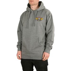 Powell Peralta Winged Ripper Pullover Hoodie - Grey Heather