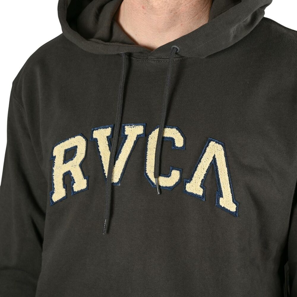 RVCA Concord Applique Pullover Hoodie - Pirate Black