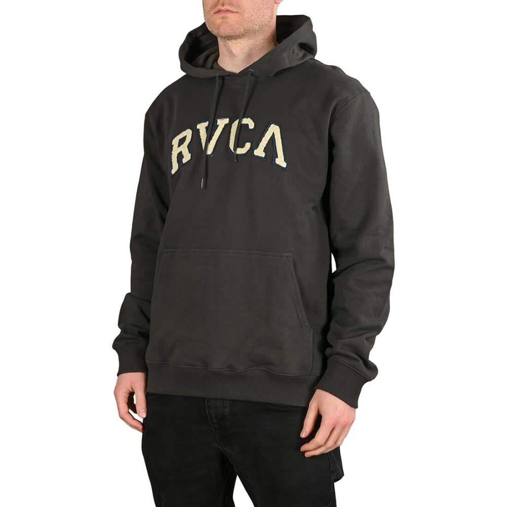 RVCA Concord Applique Pullover Hoodie - Pirate Black