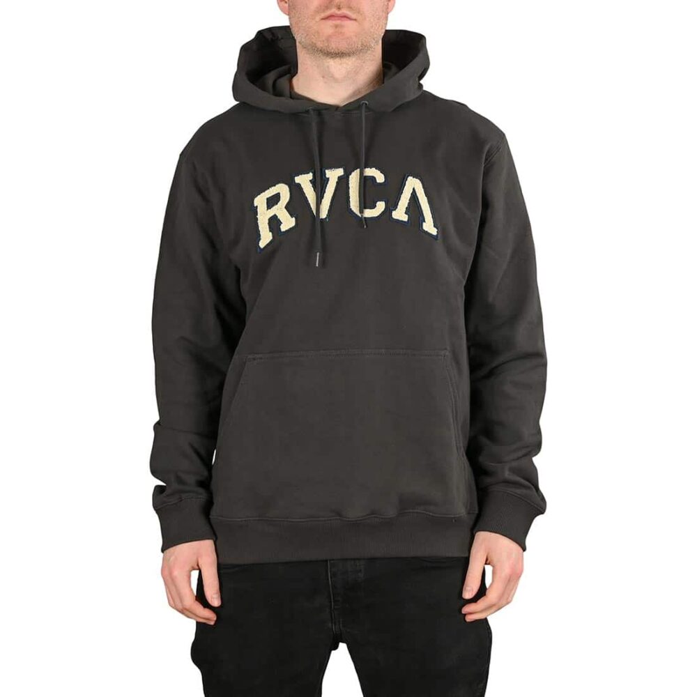 RVCA Concord Applique Pullover Hoodie - Pirate Black