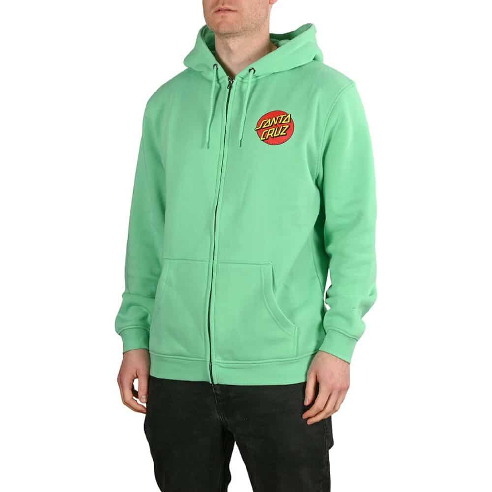 Santa Cruz Classic Dot Zip-Up Hoodie - Jade Green