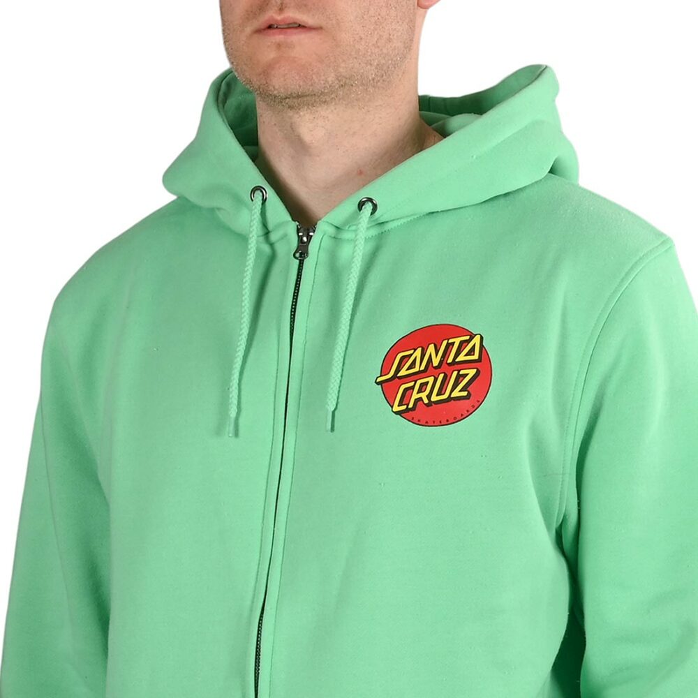 Santa Cruz Classic Dot Zip-Up Hoodie - Jade Green