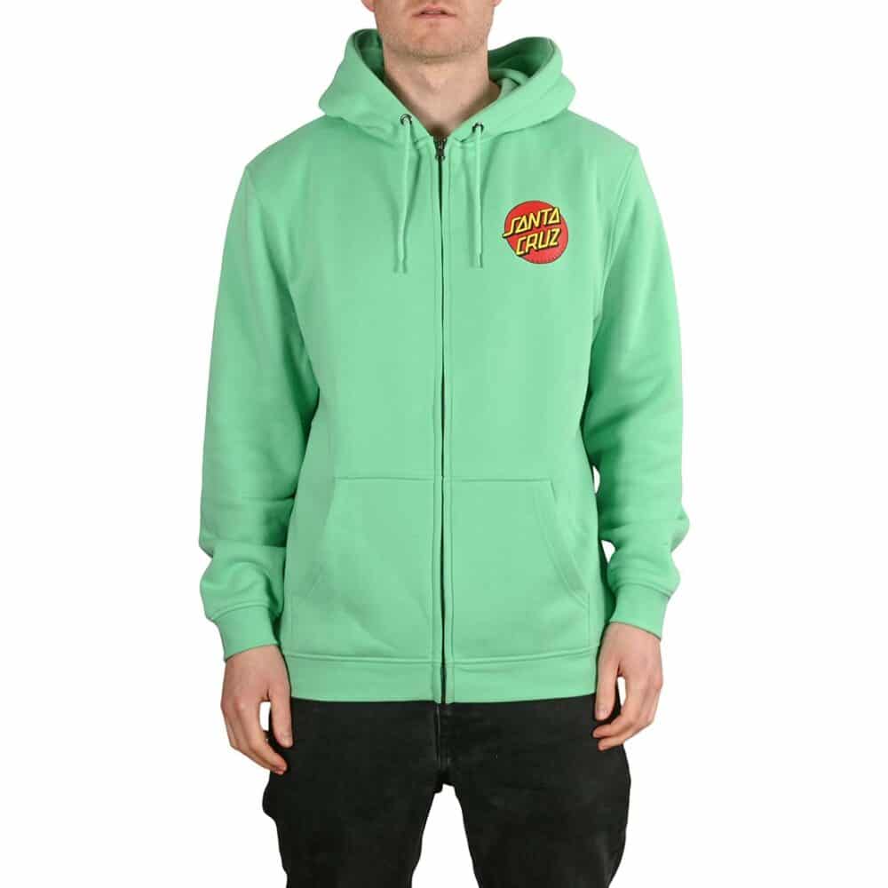 Santa Cruz Classic Dot Zip-Up Hoodie - Jade Green