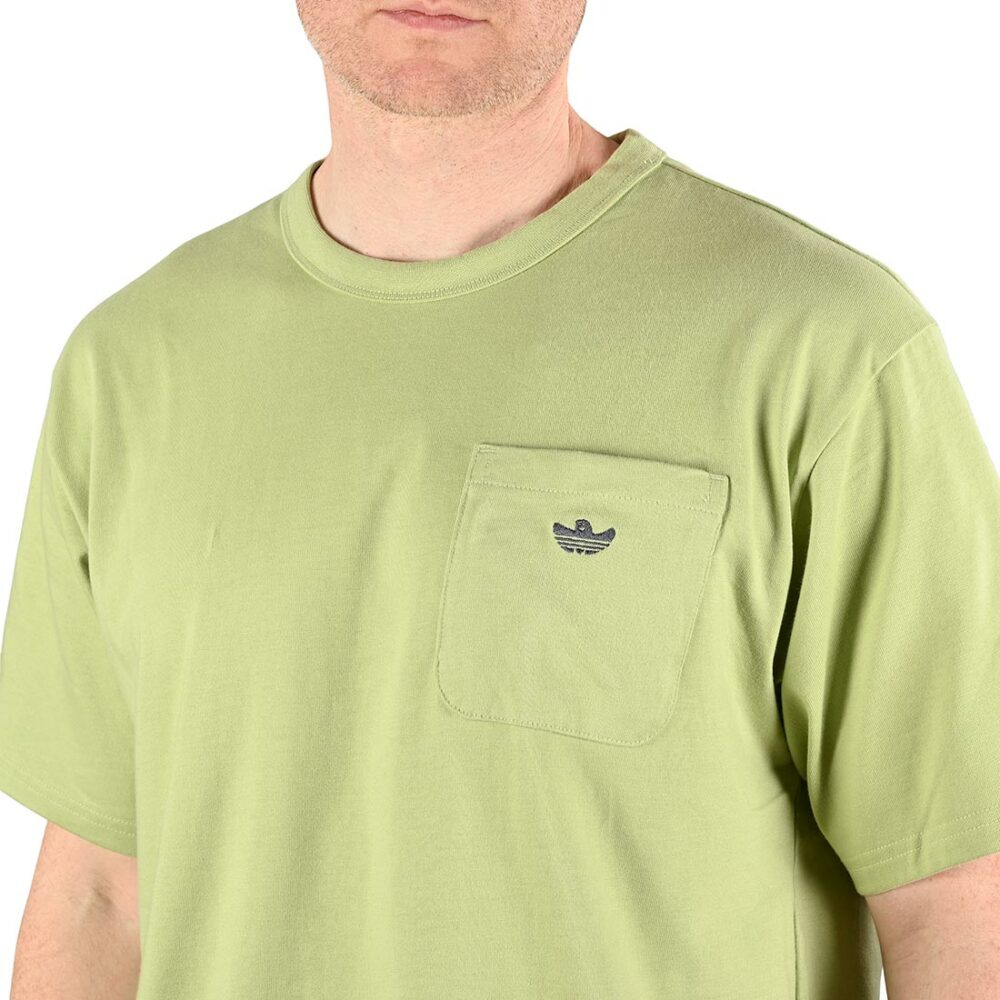 Adidas Shmoo Logo S/S Pocket T-Shirt - Magic Lime/Shadow Navy