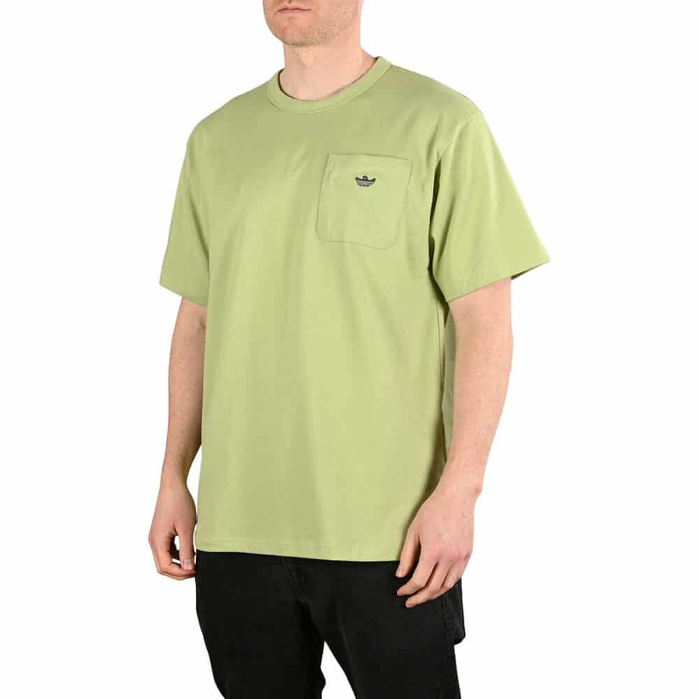 Adidas Shmoo Logo S/S Pocket T-Shirt - Magic Lime/Shadow Navy