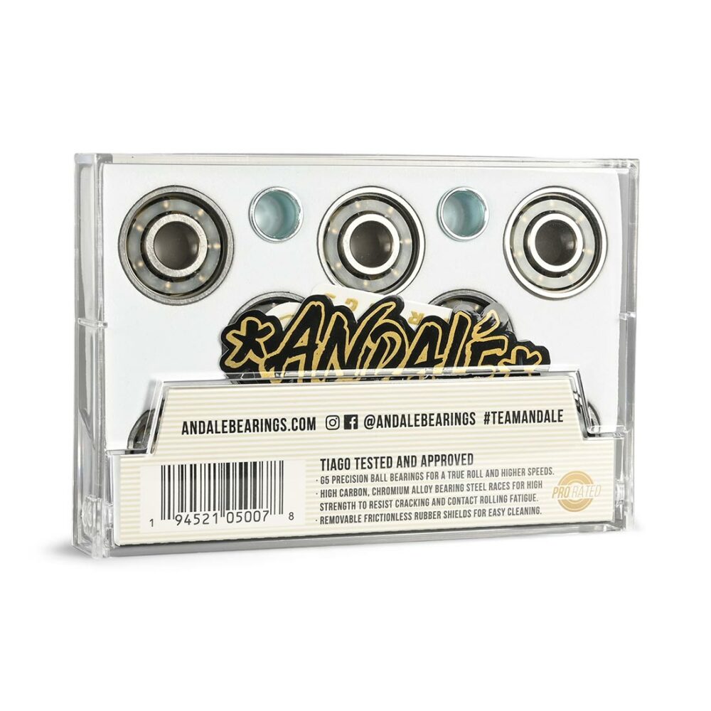 Andale Mixtape V2 Skateboard Bearings (8 Pack) - Tiago Lemos