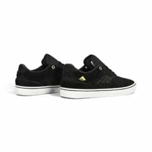 Emerica The Low Vulc Skate Shoes - Black/Gold/White
