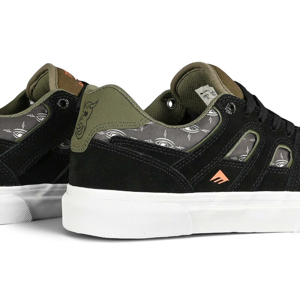 Emerica x Toy Machine Tilt G6 Vulc Skate Shoes - Black