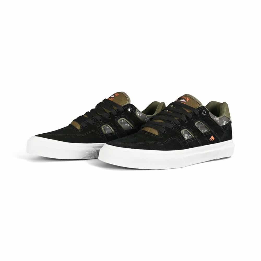 Emerica x Toy Machine Tilt G6 Vulc Skate Shoes - Black