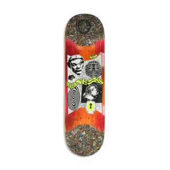 Madness Outcast R7 Slick 8.625" Skateboard Deck - Orange/Multi