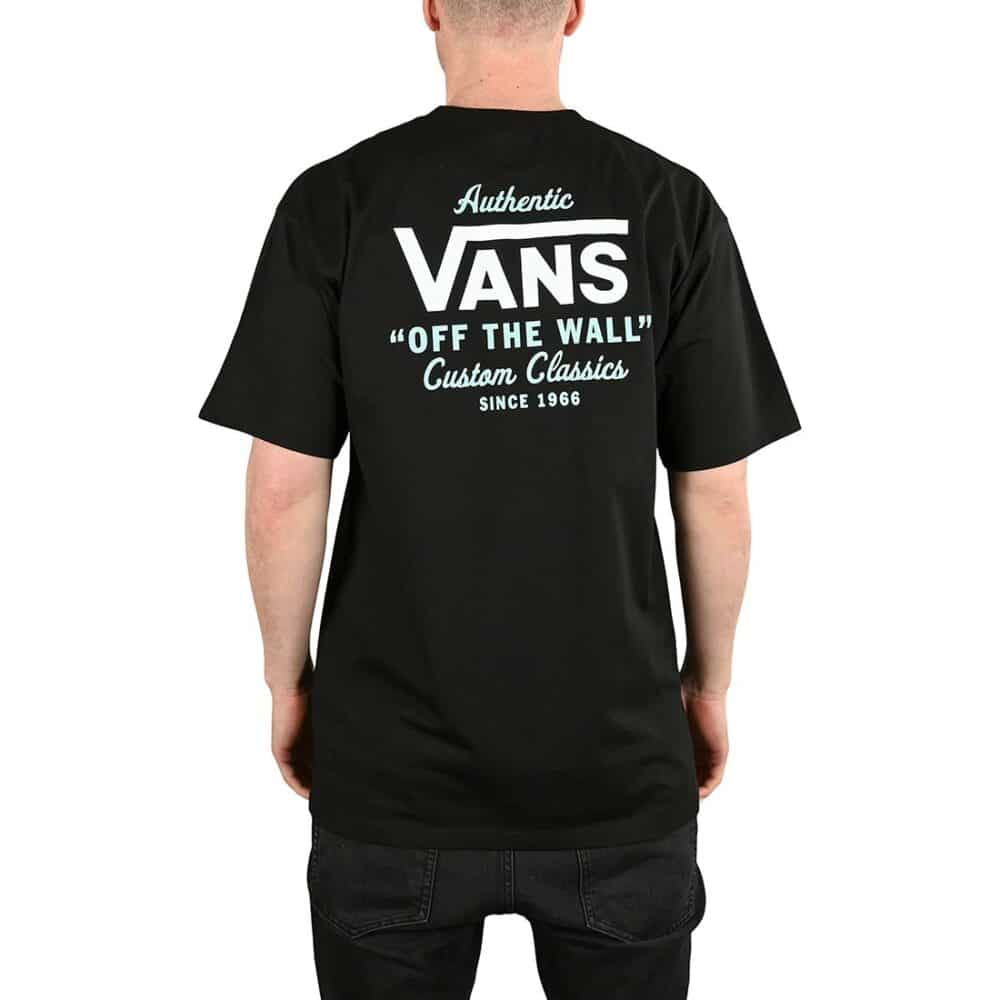 Vans Holder St Classic S/S T-Shirt - Black/Aquatic White