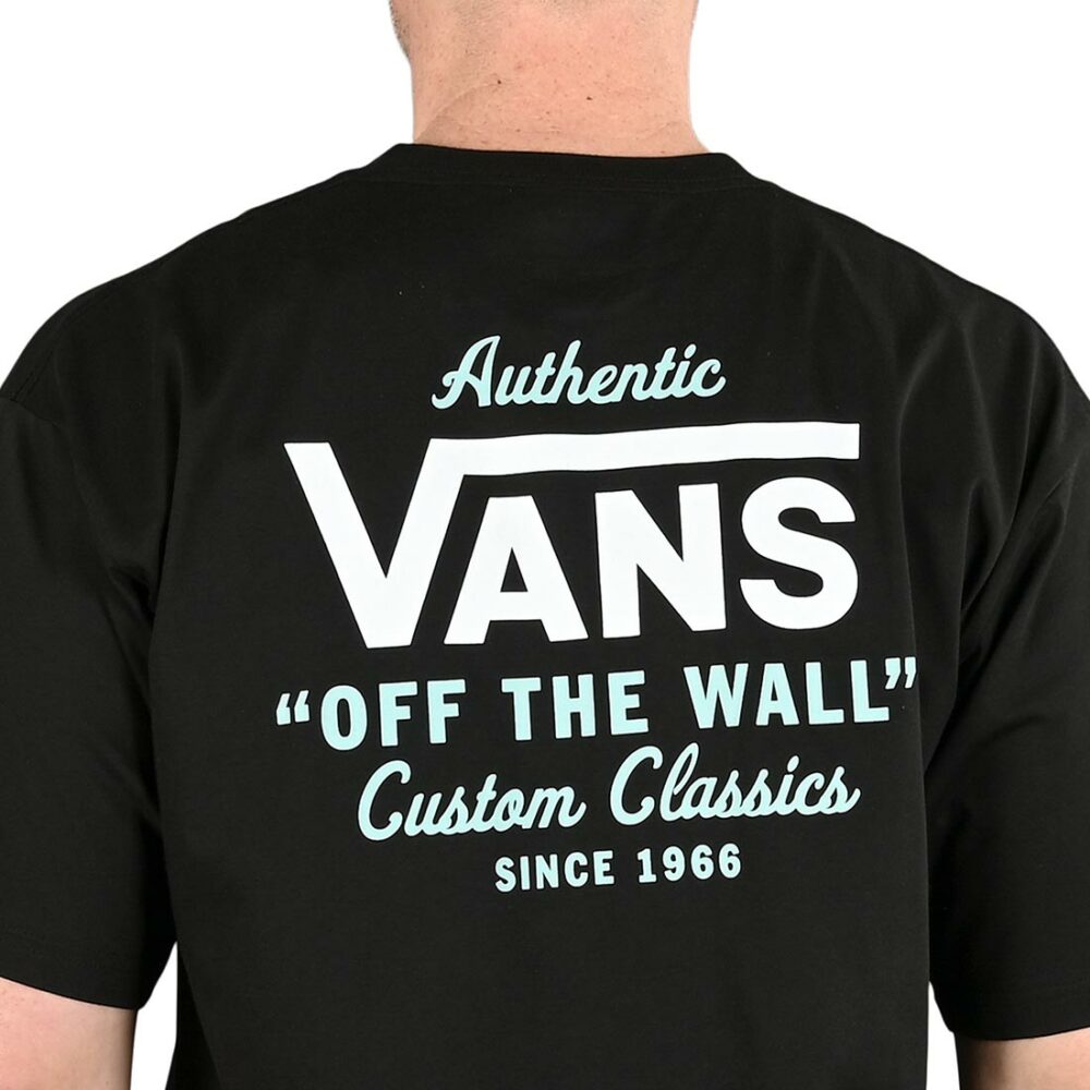 Vans Holder St Classic S/S T-Shirt - Black/Aquatic White