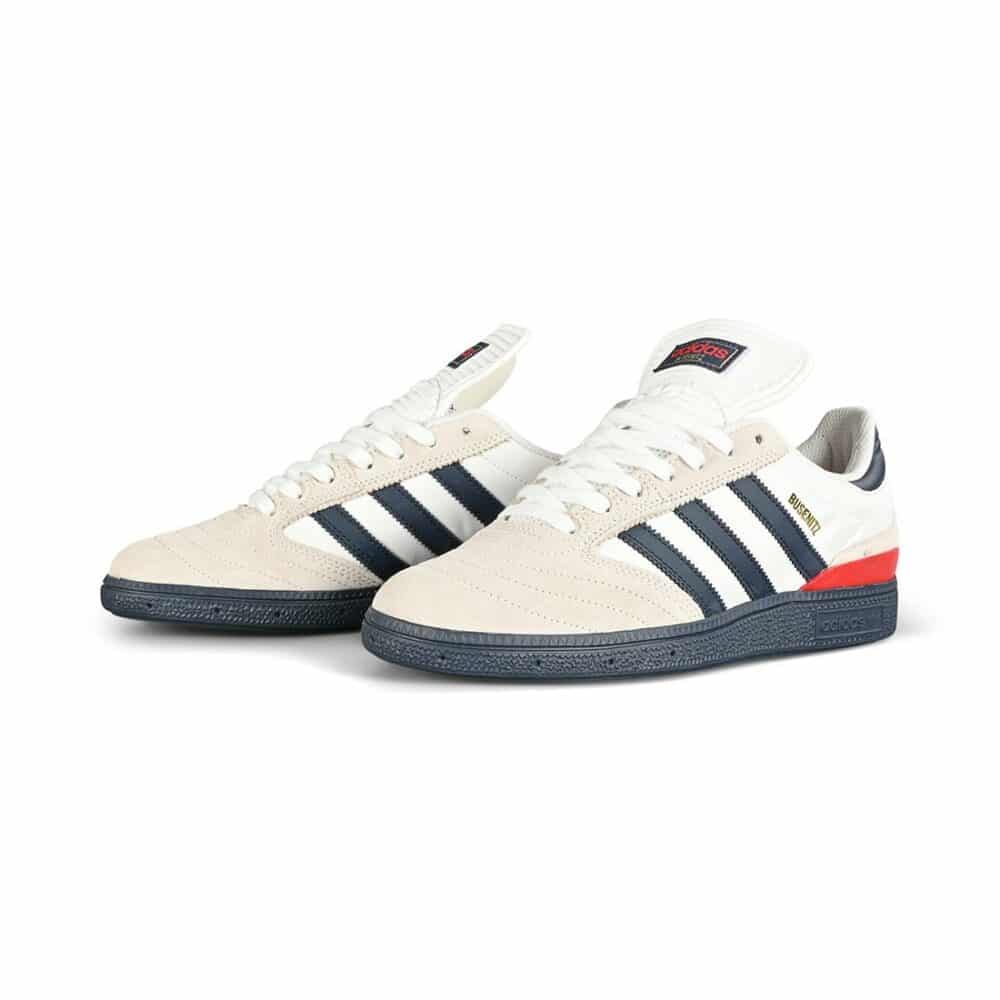 Adidas Busenitz Skate Shoes - Cloud White/Collegiate Navy/Shadow Navy