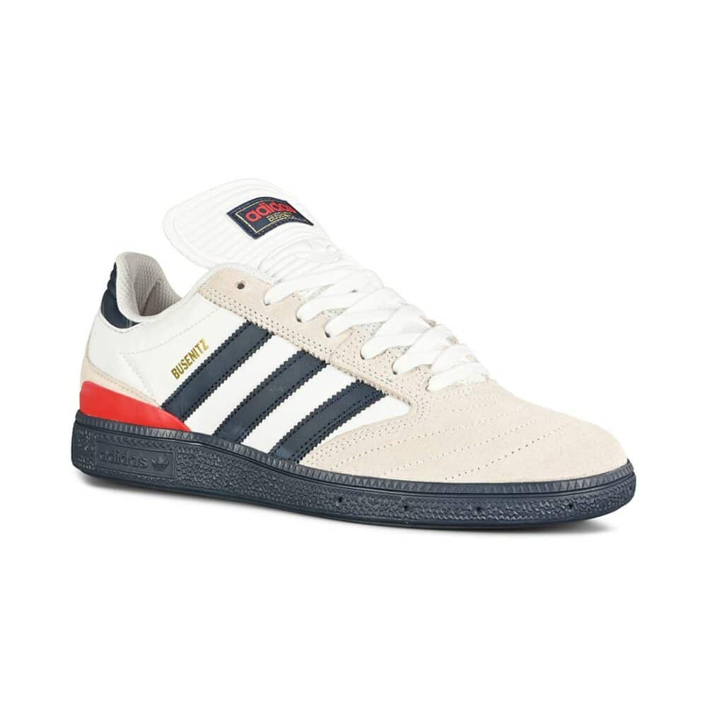 Adidas Busenitz Skate Shoes - Cloud White/Collegiate Navy/Shadow Navy