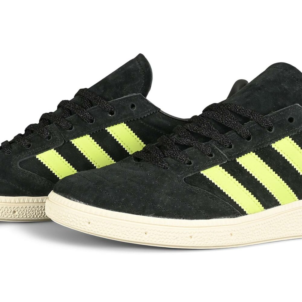 Adidas Busenitz Vintage Skate Shoes - Black/Lime/White