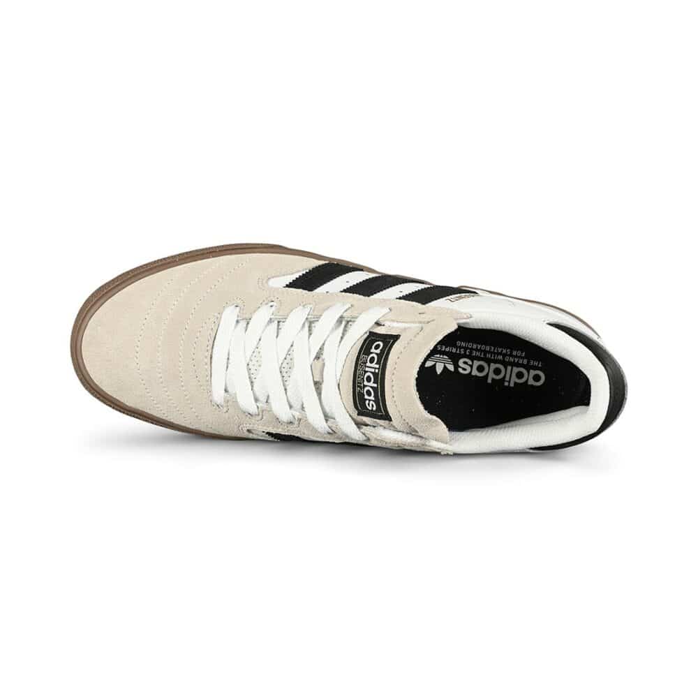 Adidas Busenitz Vulc II Skate Shoes - Cloud White/Core Black/Gold