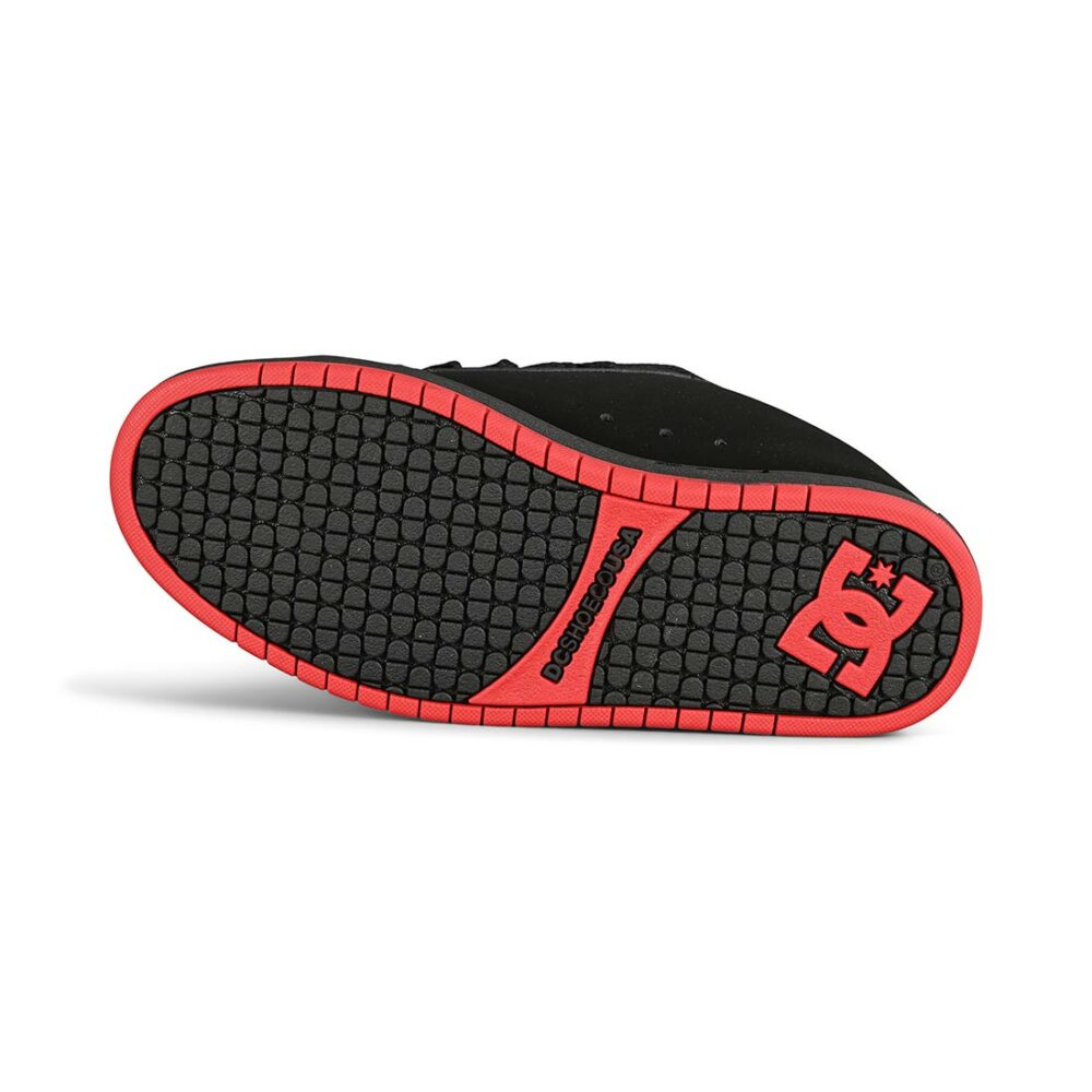 DC Court Graffik SQ Skate Shoes - Black/Grey/Red