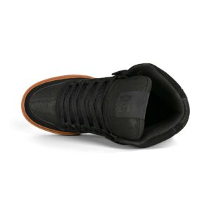DC Pure High Top WC Skate Shoes - Black/Gum