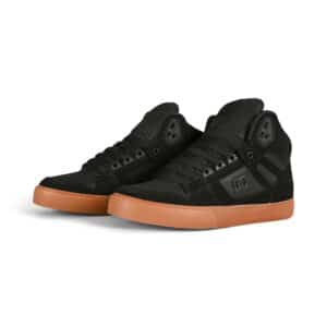 DC Pure High Top WC Skate Shoes - Black/Gum