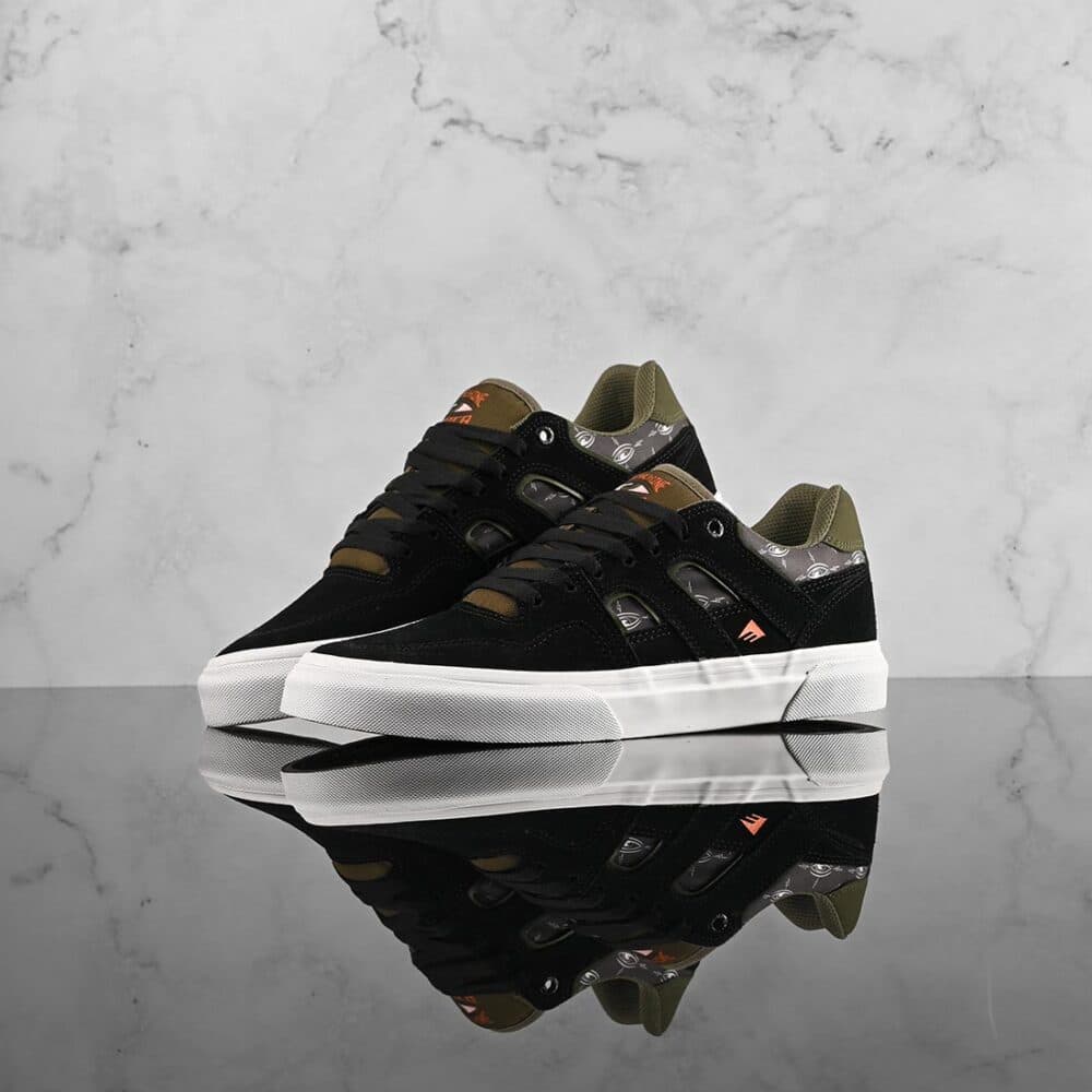 Emerica x Toy Machine Tilt G6 Vulc Skate Shoes - Black