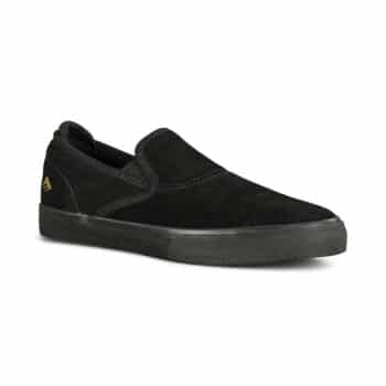 Emerica Wino G6 Slip-On (Youth) Skate Shoes - Black/Black