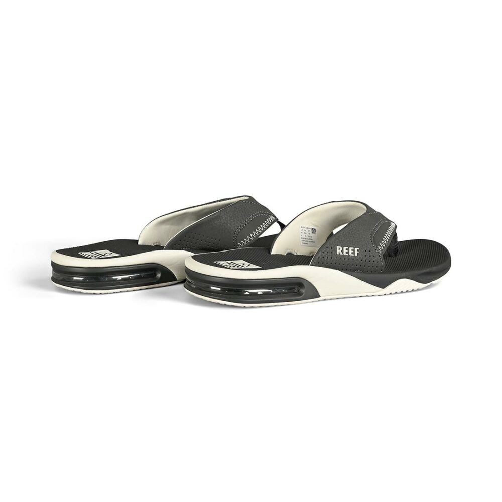 Reef Fanning Sandals - Raven/White