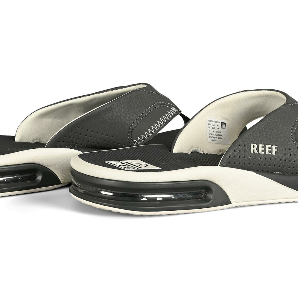 Reef Fanning Sandals - Raven/White