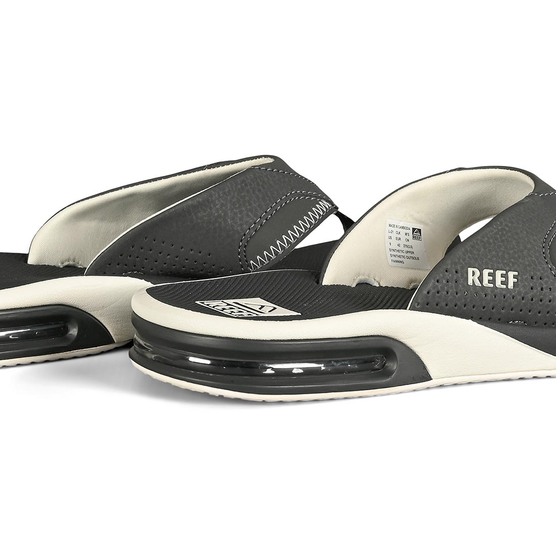 Reef Fanning Sandals Raven White Supereight