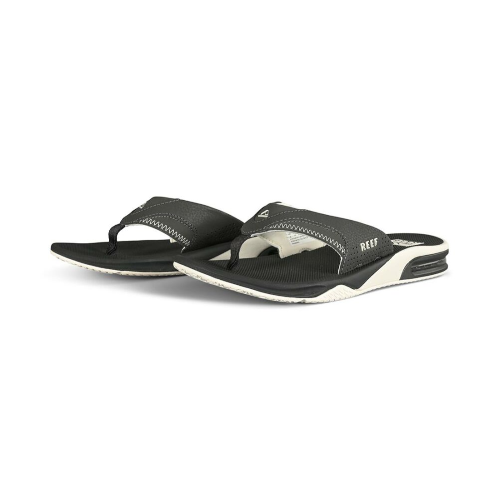 Reef Fanning Sandals - Raven/White