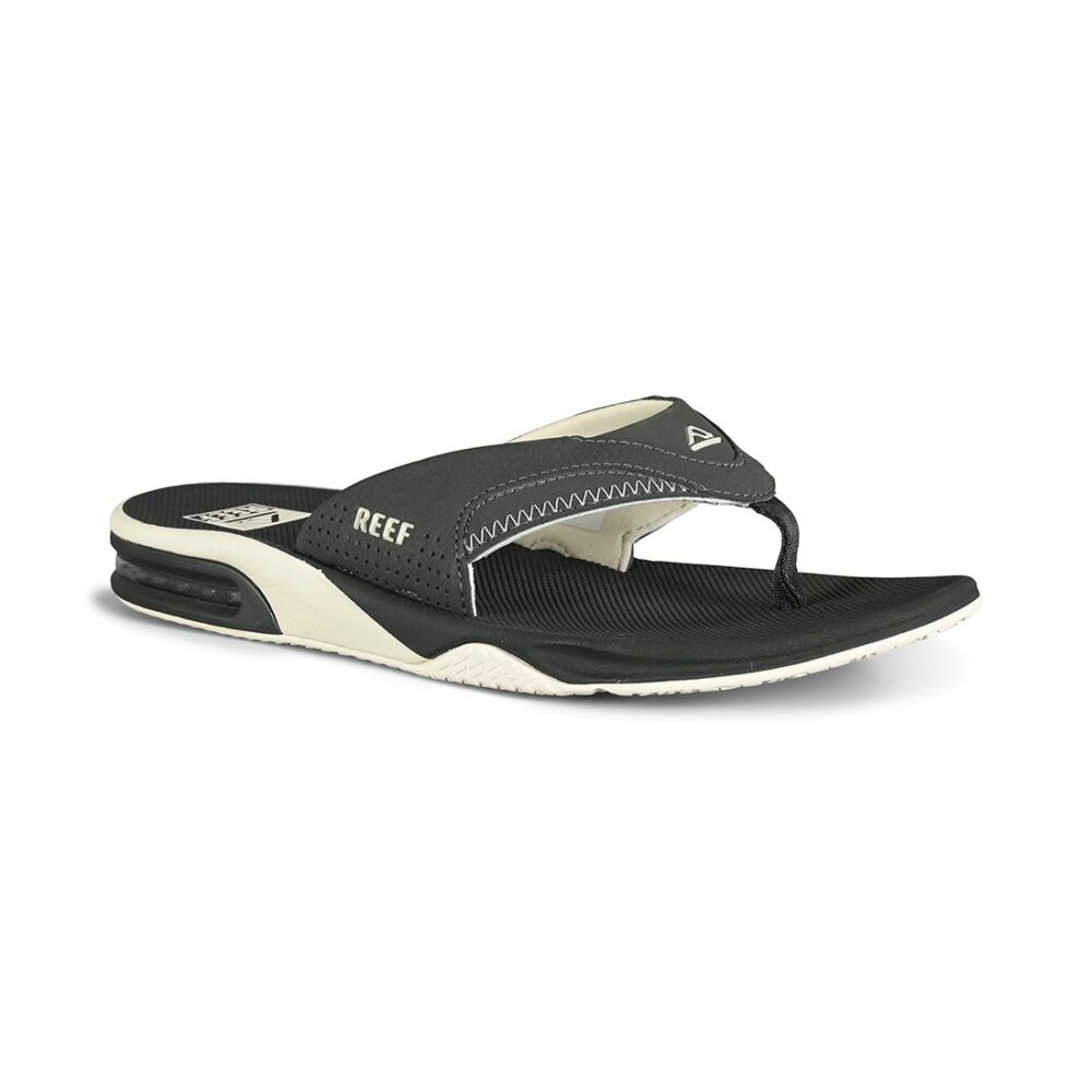 Reef Fanning Sandals - Raven/White