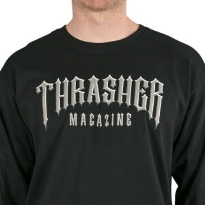 Thrasher Low Low Logo L/S T-Shirt - Black