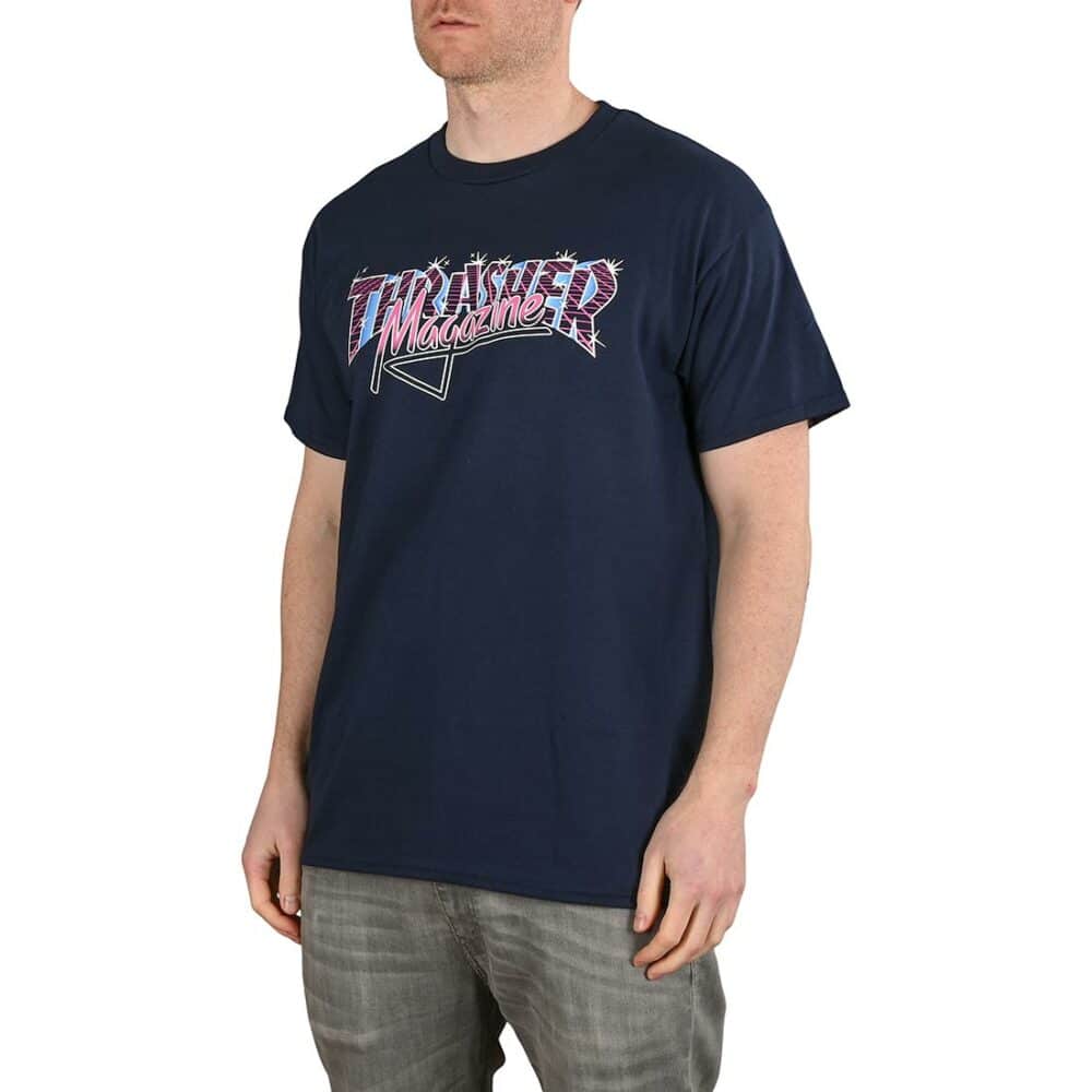 Thrasher Vice Logo S/S T-Shirt - Navy