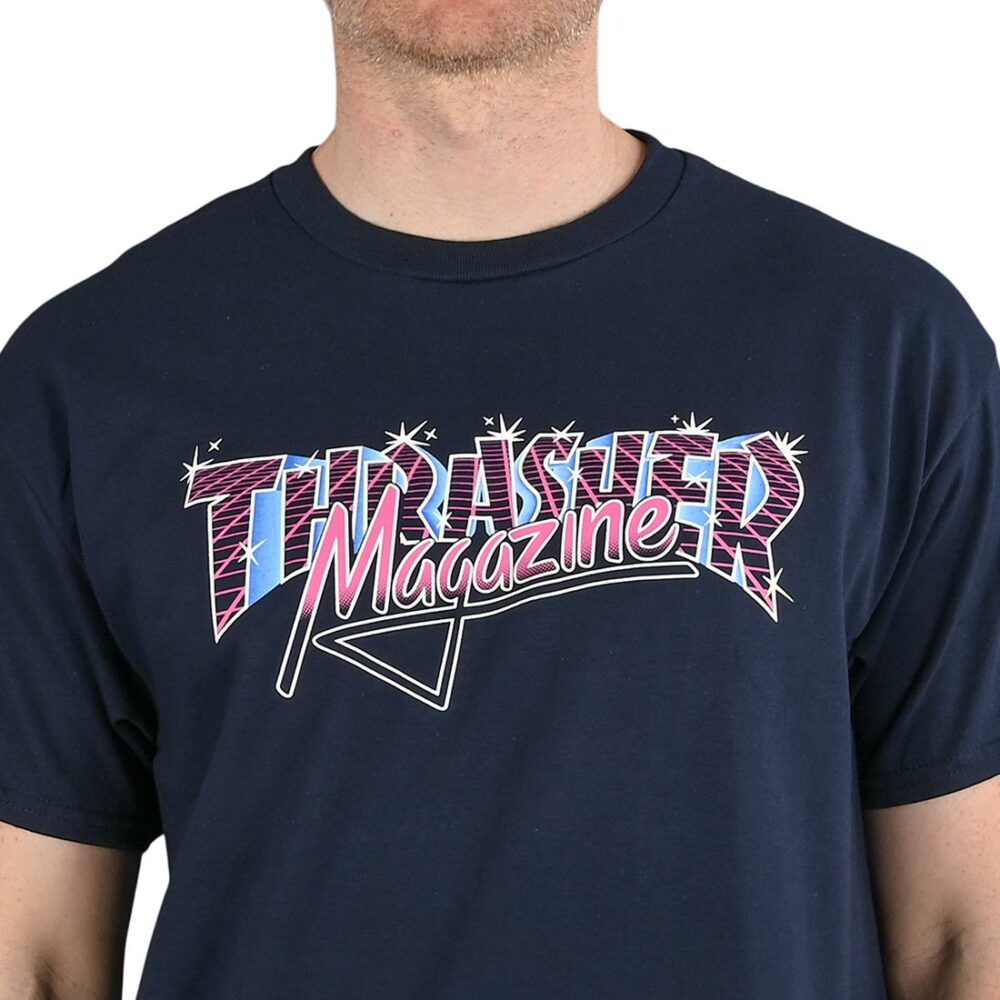 Thrasher Vice Logo S/S T-Shirt - Navy