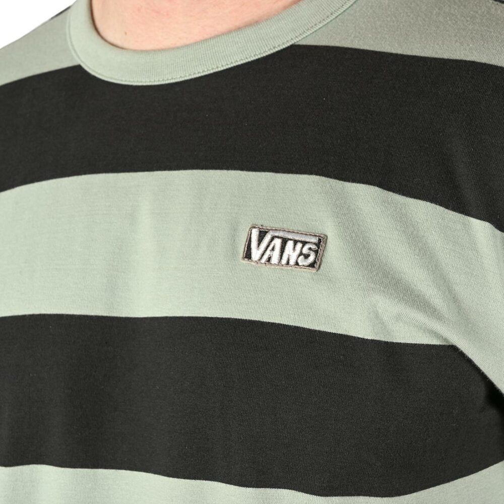 Vans Seasonal Colour Stripe S/S T-Shirt - Green Milieu/Black