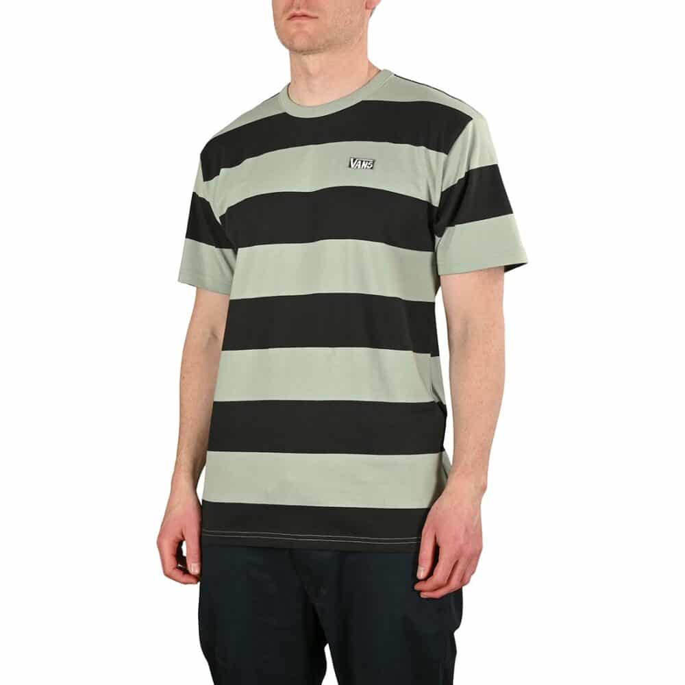 Vans Seasonal Colour Stripe S/S T-Shirt - Green Milieu/Black