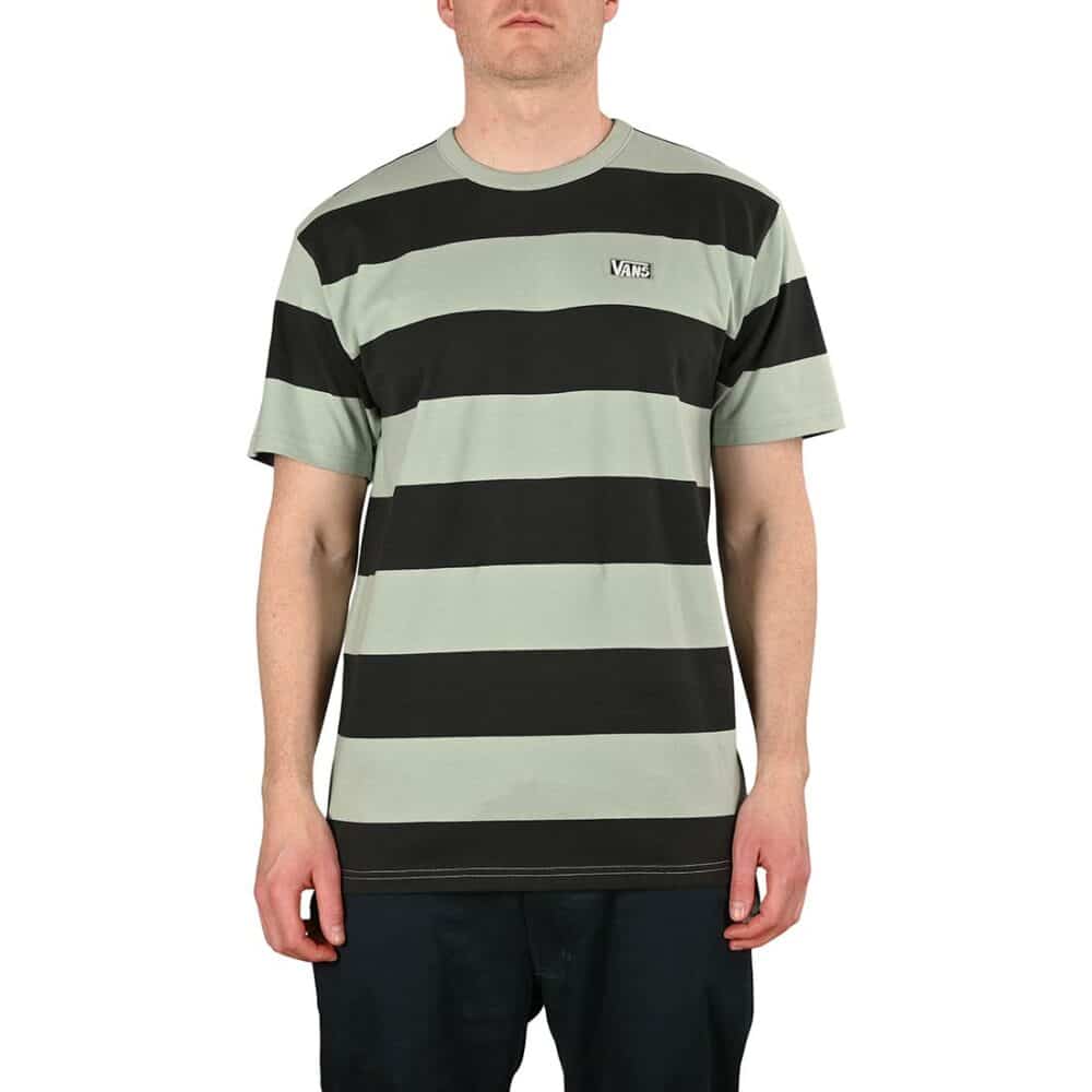 Vans Seasonal Colour Stripe S/S T-Shirt - Green Milieu/Black