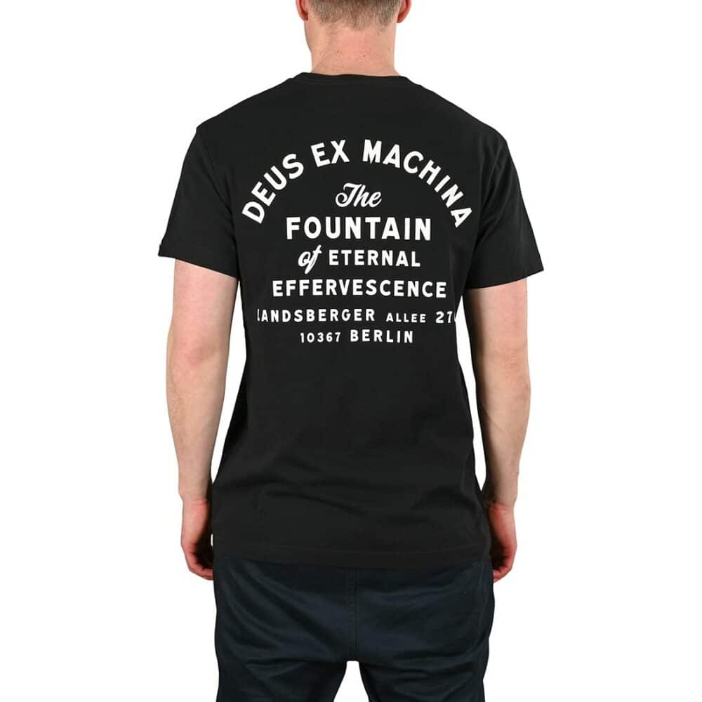 Deus Ex Machina Berlin Address (Pocket) S/S T-Shirt - Black