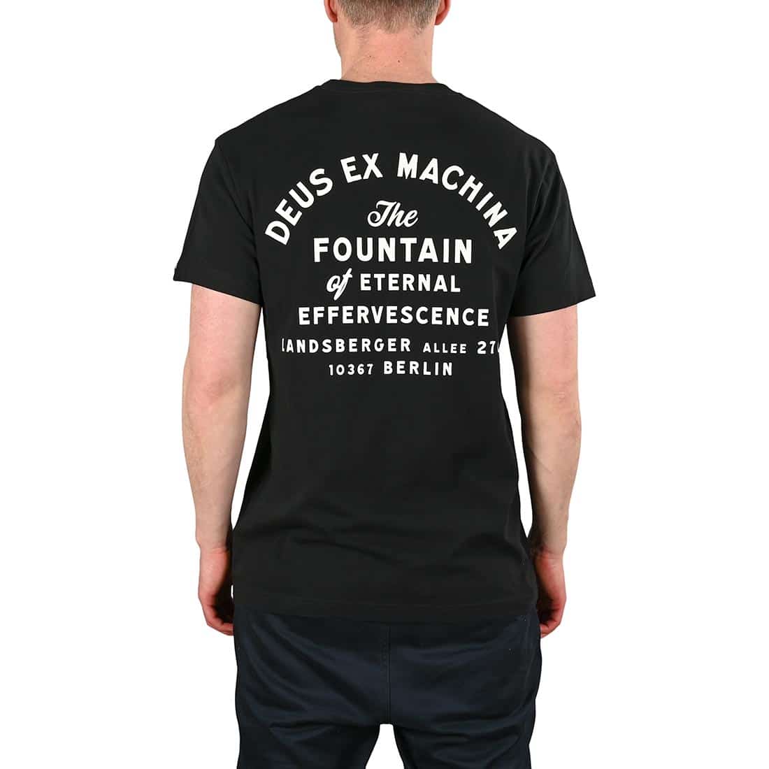 Deus Ex Machina Berlin Address (Pocket) S/S T-Shirt - Black