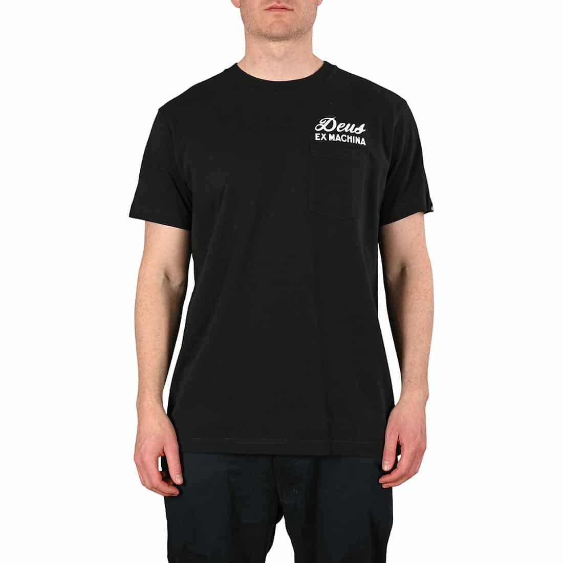 Deus Ex Machina Biarritz Address (Pocket) T-Shirt - Black
