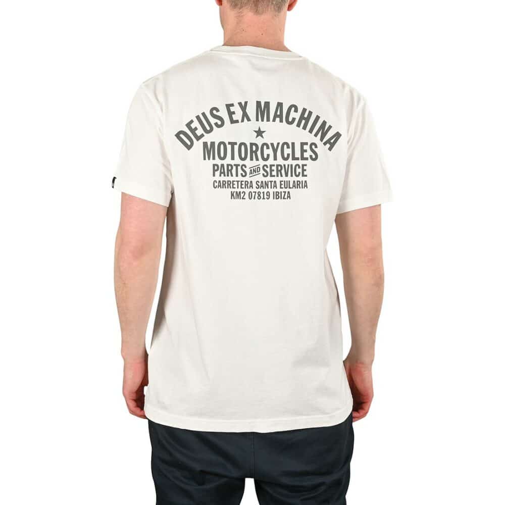 Deus Ex Machina Ibiza Address (Shield) S/S T-Shirt - White