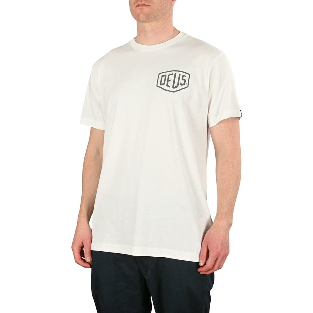 Deus Ex Machina Ibiza Address (Shield) S/S T-Shirt - White