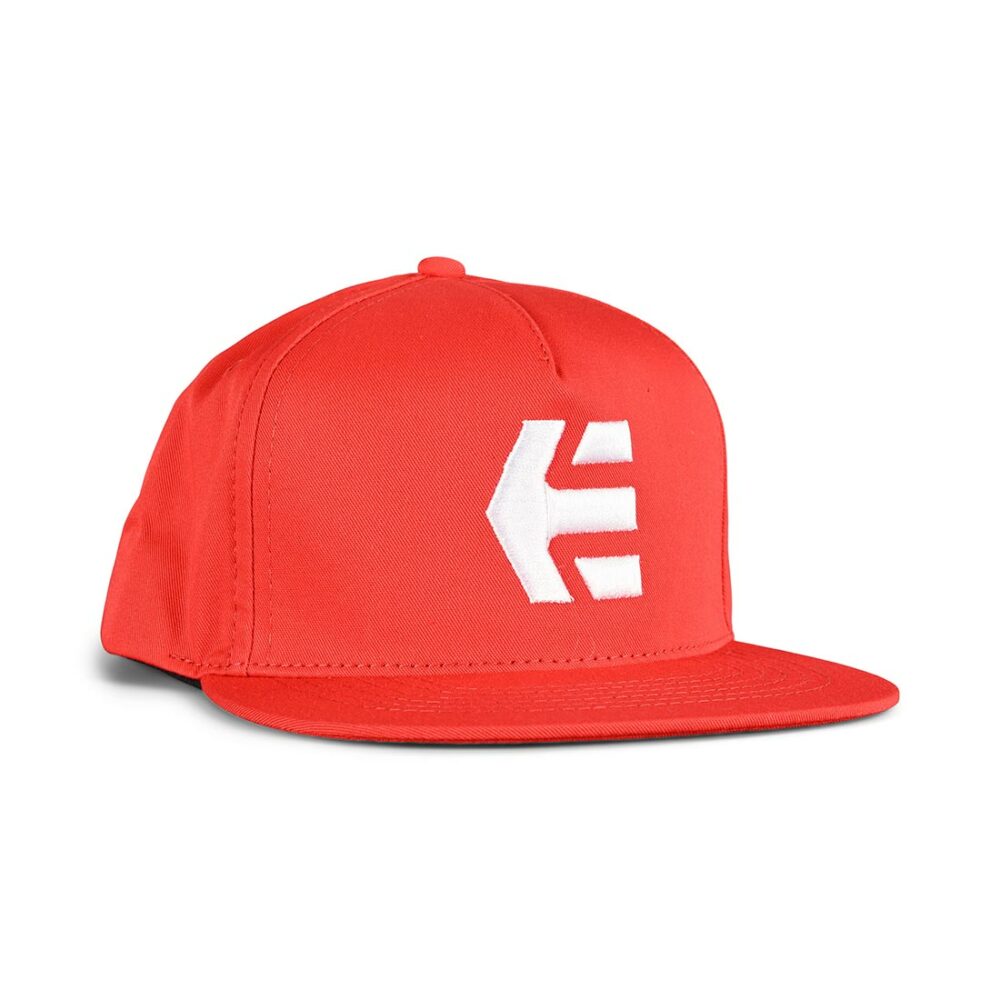 Etnies Icon Snapback Cap – Red/White