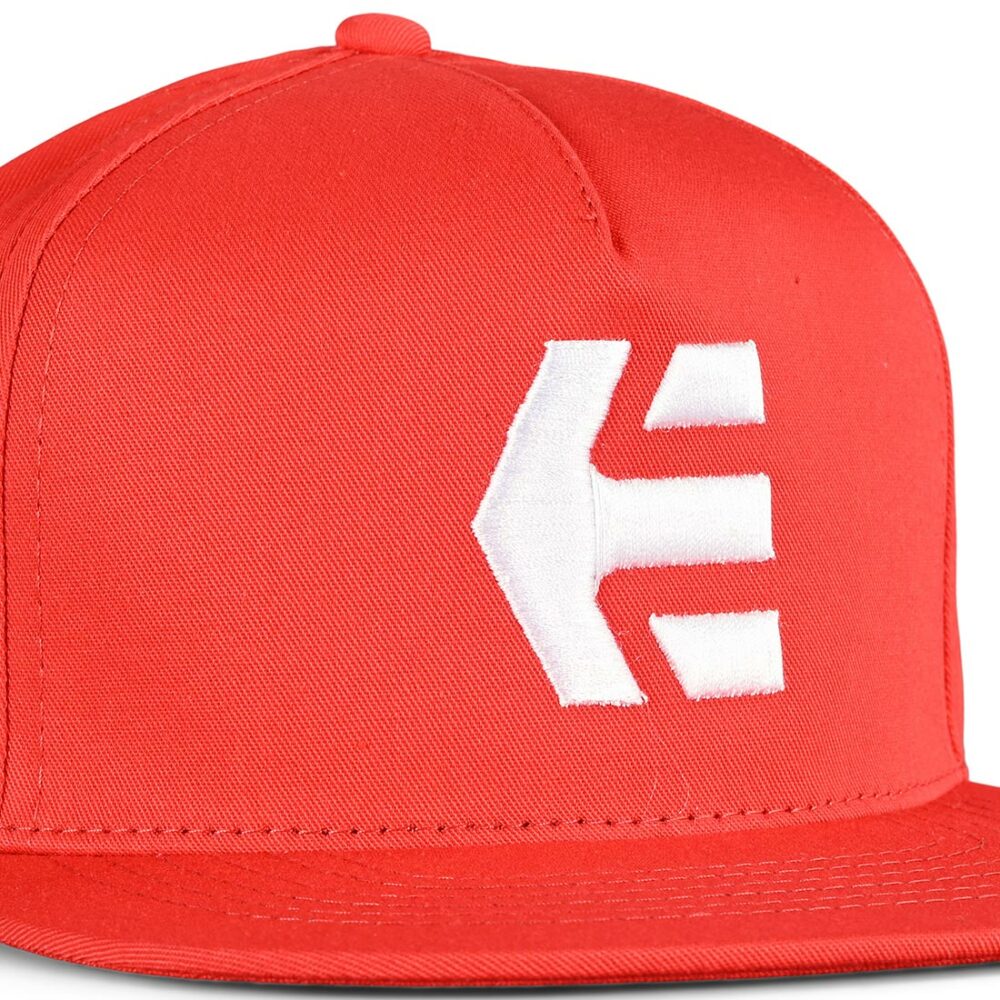 Etnies Icon Snapback Cap – Red/White