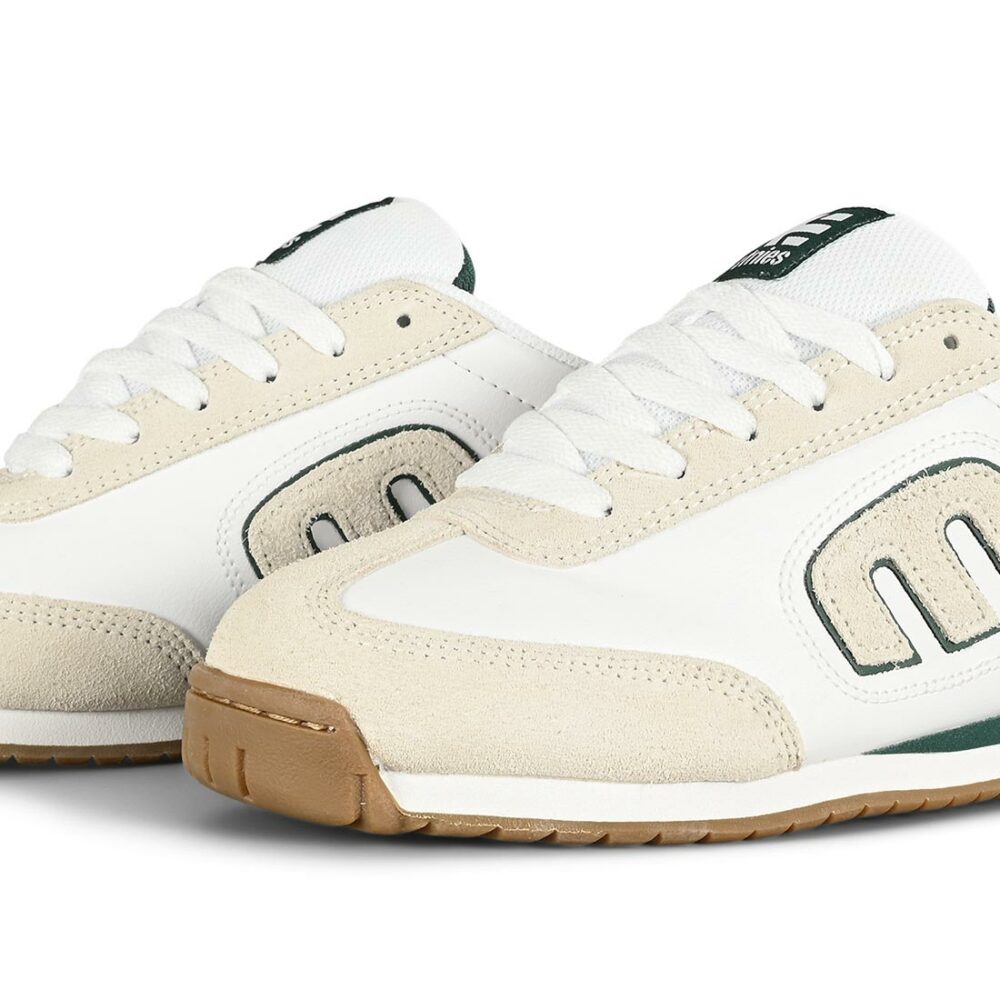 Etnies Lo-Cut II LS Skate Shoes - White/Green/Gum