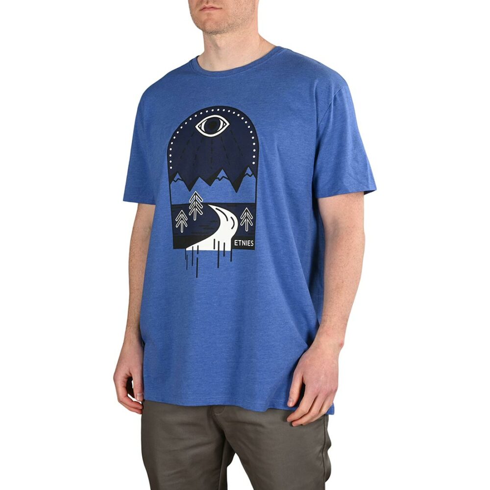 Etnies MTN View S/S T-Shirt - Blue/Heather