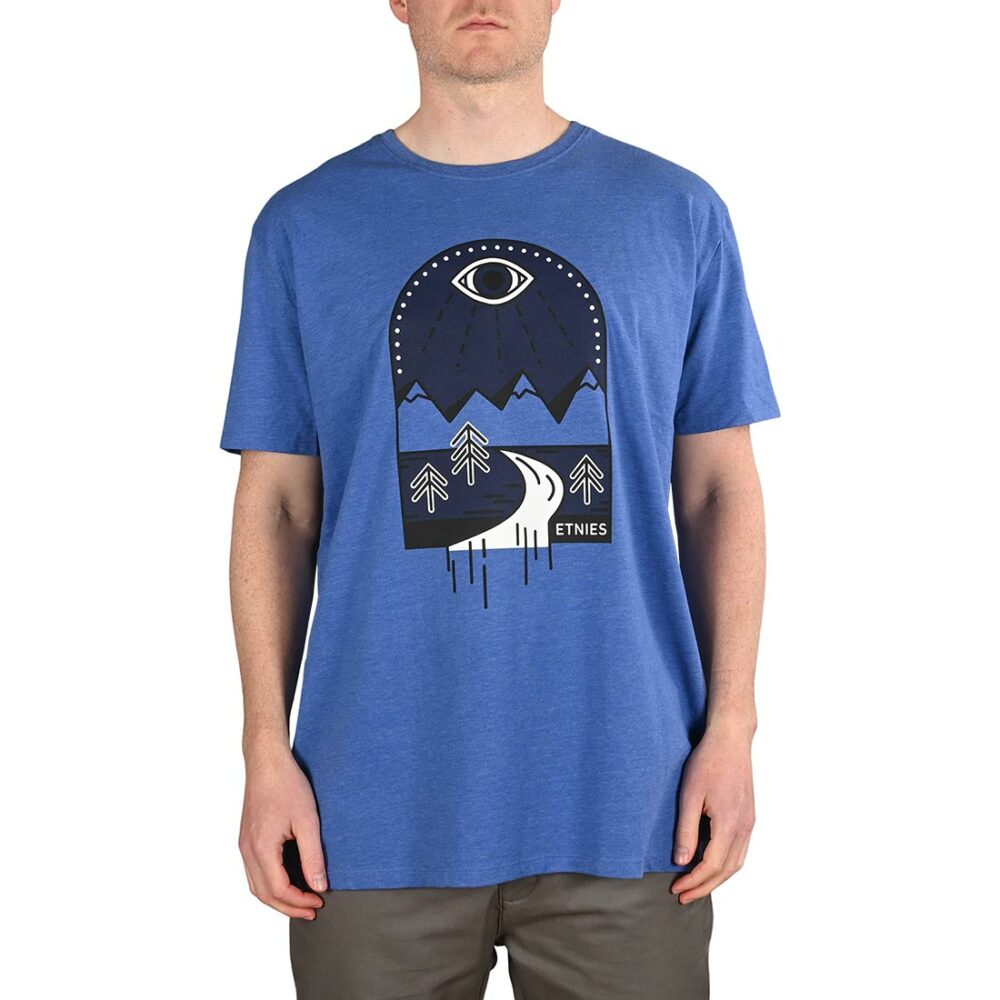 Etnies MTN View S/S T-Shirt - Blue/Heather