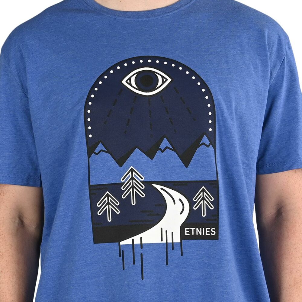 Etnies MTN View S/S T-Shirt - Blue/Heather